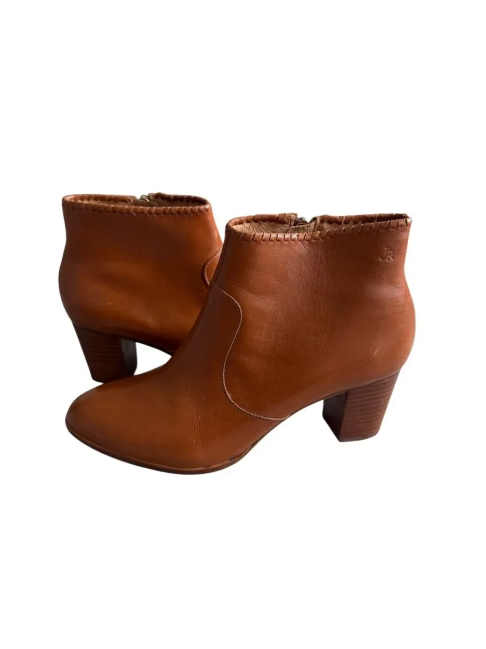 JACK ROGERS Tan Leather Ankle Boots Size 8.5